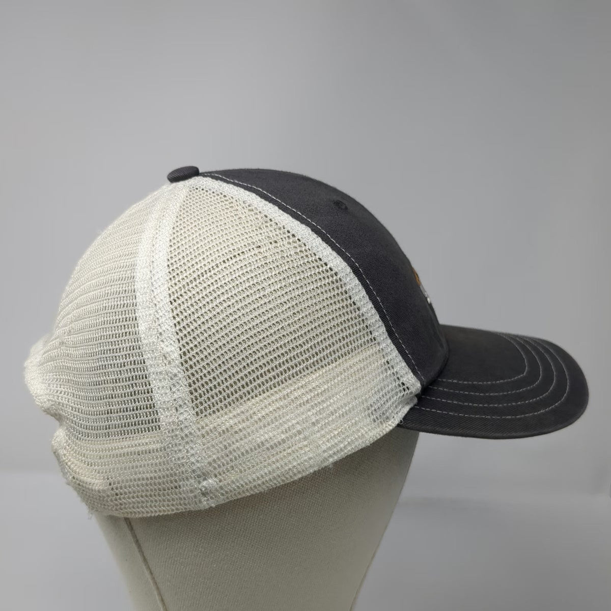 Richardson Trucker Hat Gray L Signature Consultants Mesh Snapback Curved Brim