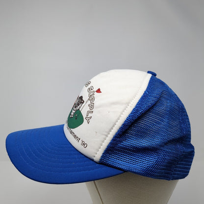 Plumbers Supply Snapback Mesh Back Trucker Hat Blue One Size Sportcap