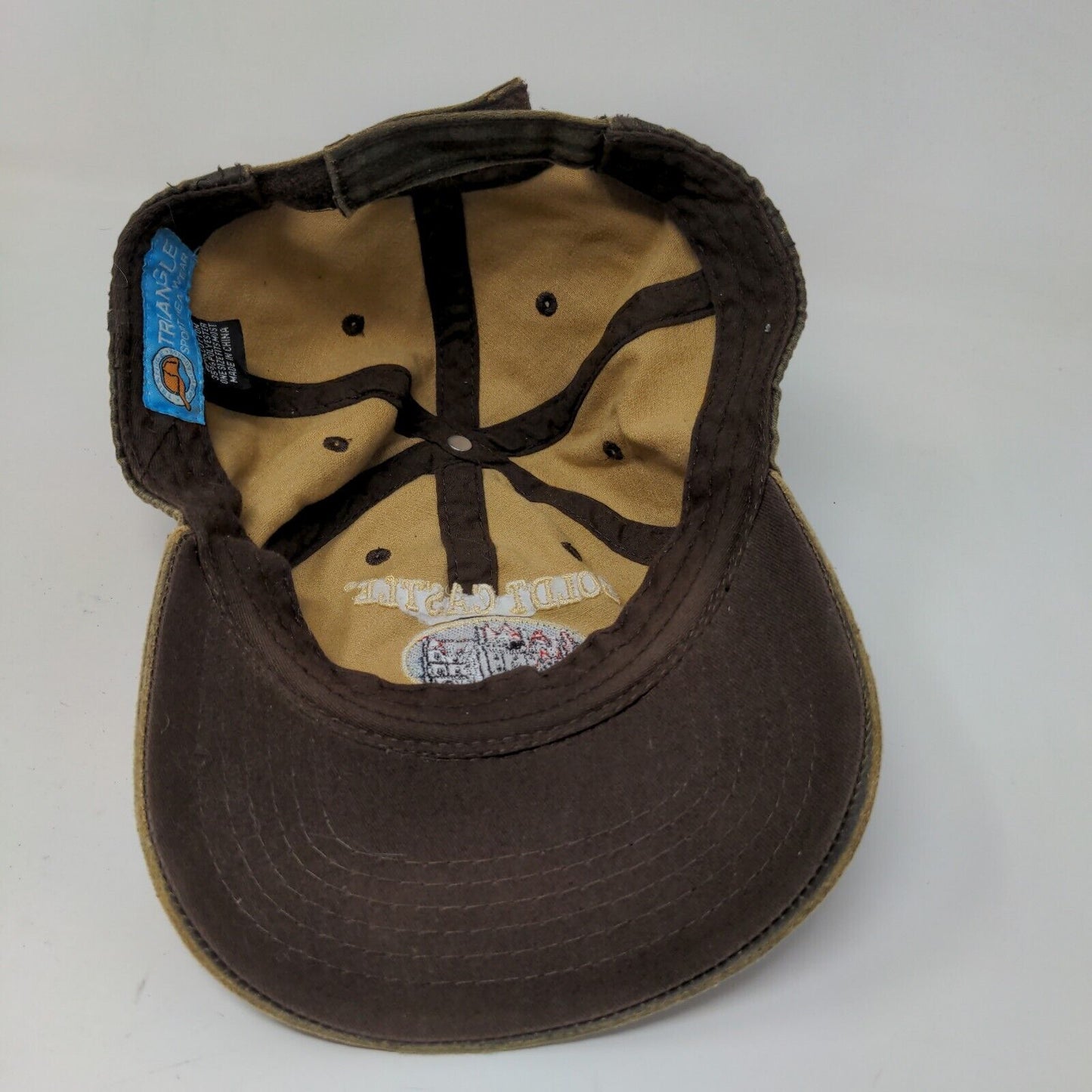 Boldt Castle Men's Strapback Hat Brown Size OSFM Embroidered Logo 1000 Islands