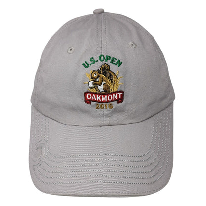U.S. Open Oakmont 2016 USGA Member Slideback Hat Gray OS Adjustable Embroidered