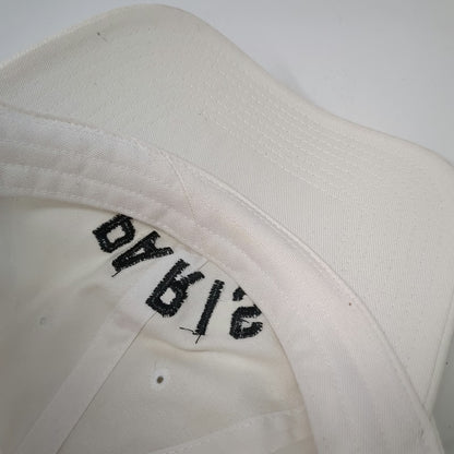 American Needle Baseball Cap White One Size Paris Embroidered Cotton Buckle Hat