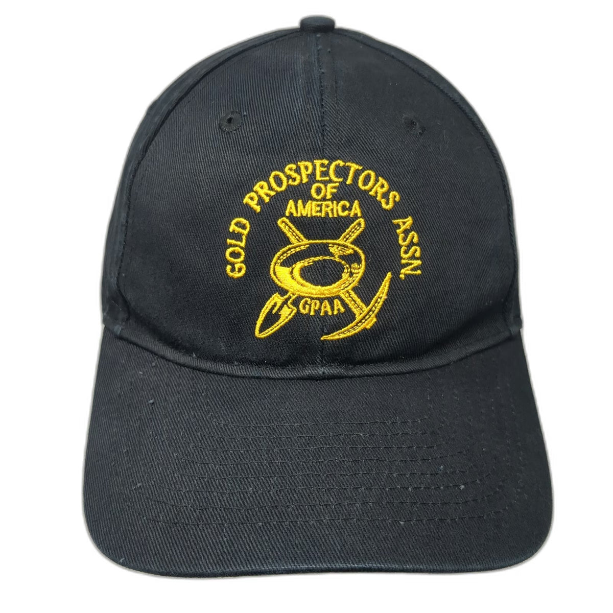 Gold Prospectors of America Assn GPAA Baseball Cap Black One Size Strapback Hat