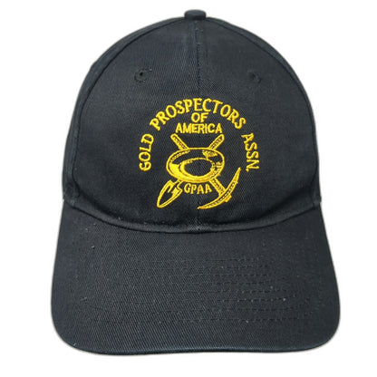 Gold Prospectors of America Assn GPAA Baseball Cap Black One Size Strapback Hat