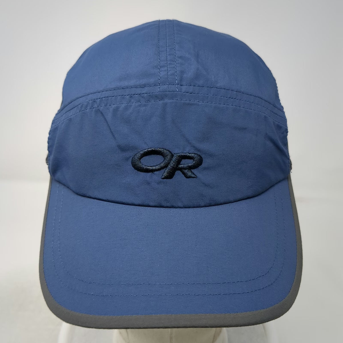 Outdoor Research 5 Panel Blue Hat One Size Mesh Reflective Strapback OR Logo