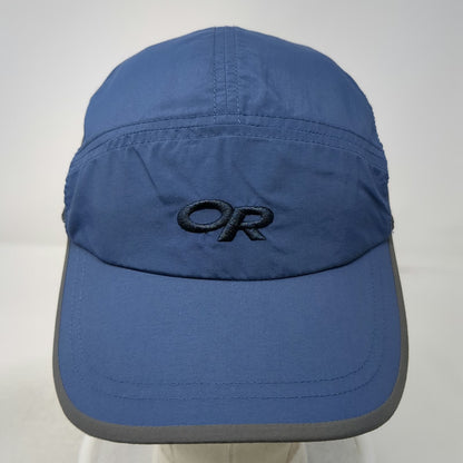 Outdoor Research 5 Panel Blue Hat One Size Mesh Reflective Strapback OR Logo