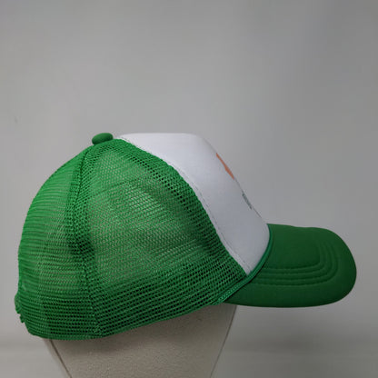 7-11 Beatbox Snapback Mesh Back Trucker Hat Green White Polyester Logo