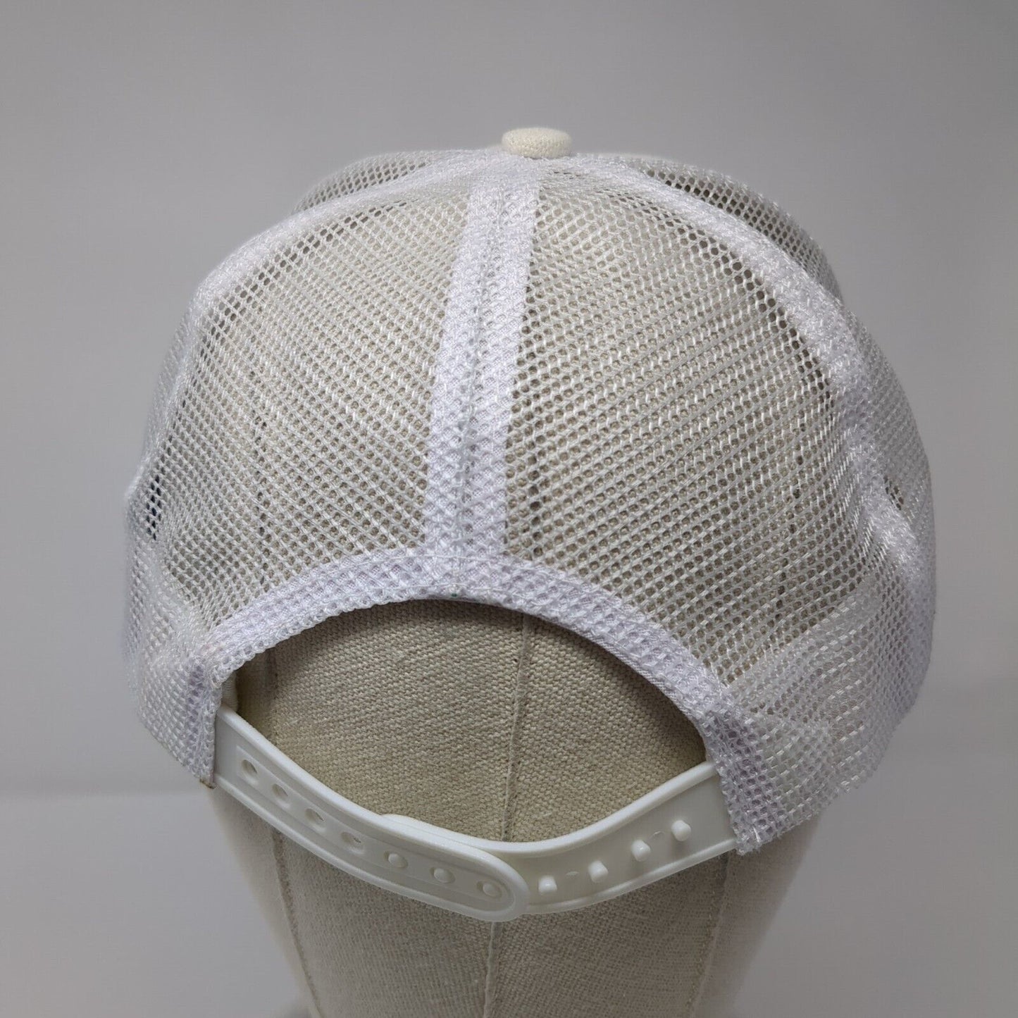 Mickey Mouse Snapback Trucker Hat White One Size Adjustable Mesh Back Disney