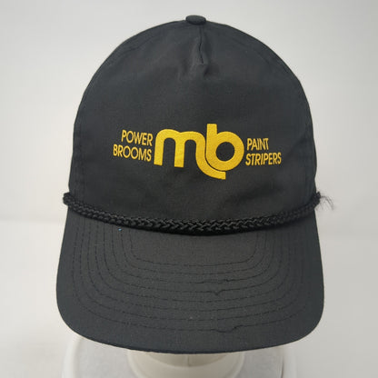 MB Power Brooms Paint Strippers Snapback Rope Hat Black One Size Winner