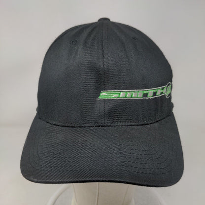 FlexFit Fitted Hat Black Smith #52 Size S-M Embroidered Logo Yupoong
