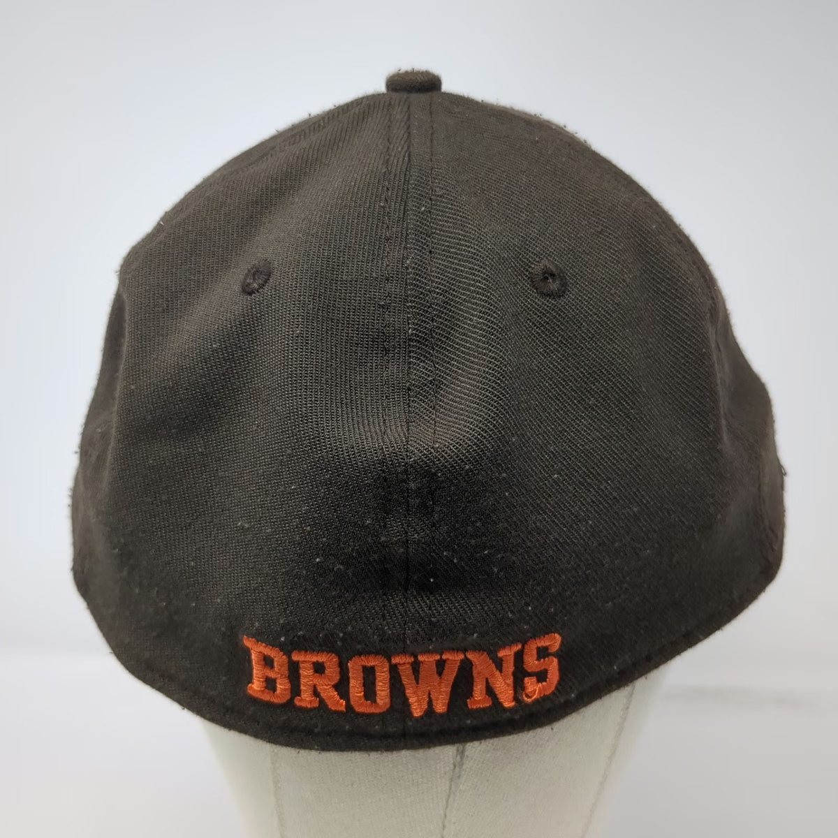 Cleveland Browns NFL New Era Cap Brown XL 39THIRTY Stretch Fit Curved Brim Hat
