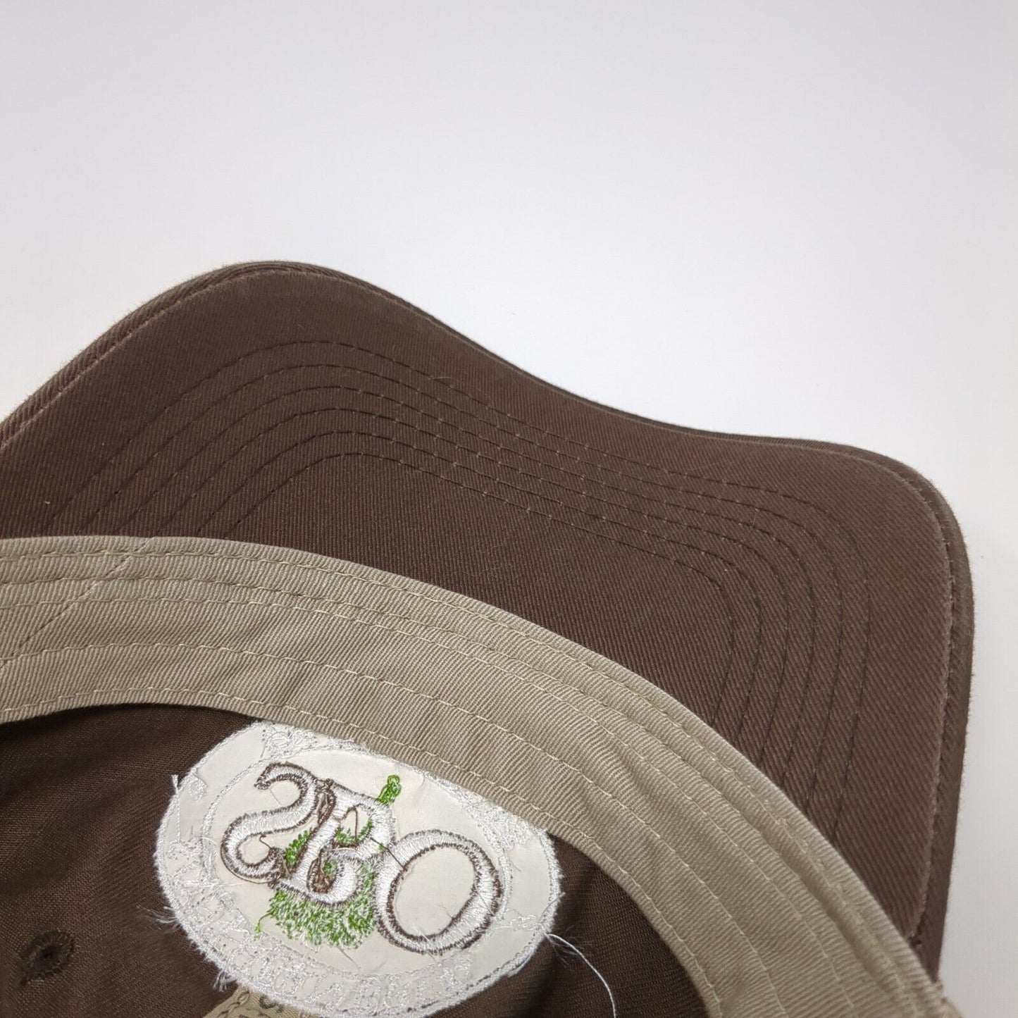 SBO Southern Bred Outfitters Strapback Trucker Hat Brown OS Adjustable Mesh Back