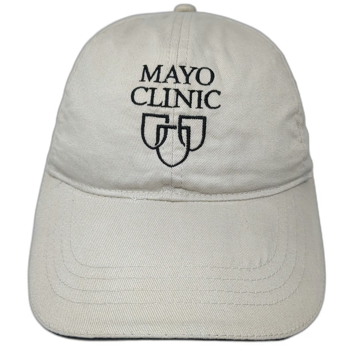 KC Caps Mayo Clinic Hat Beige One Size Baseball Cap Polyester Embroidered Logo