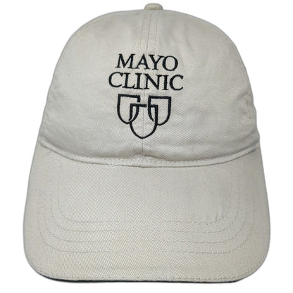 KC Caps Mayo Clinic Hat Beige One Size Baseball Cap Polyester Embroidered Logo
