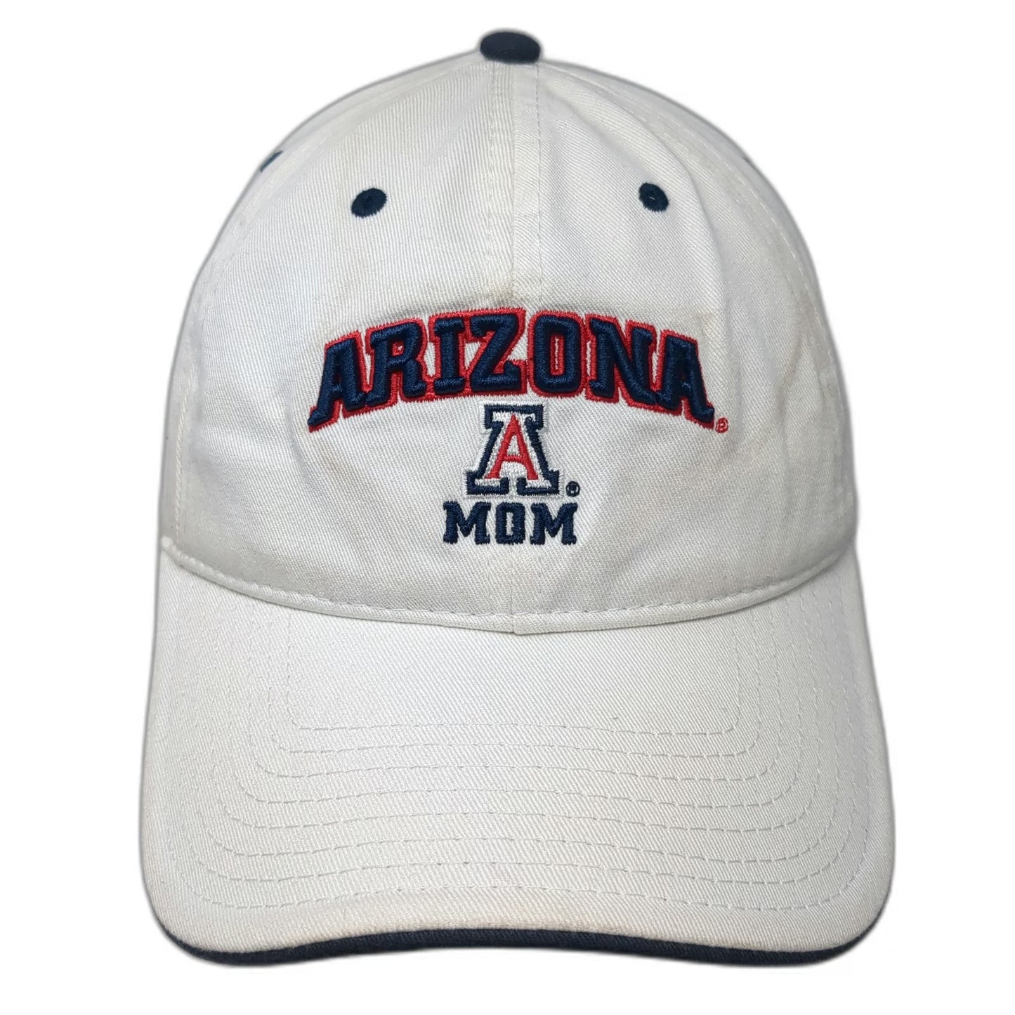 The Game Arizona Wildcats NCAA White Baseball Cap One Size Slideback Cotton Hat