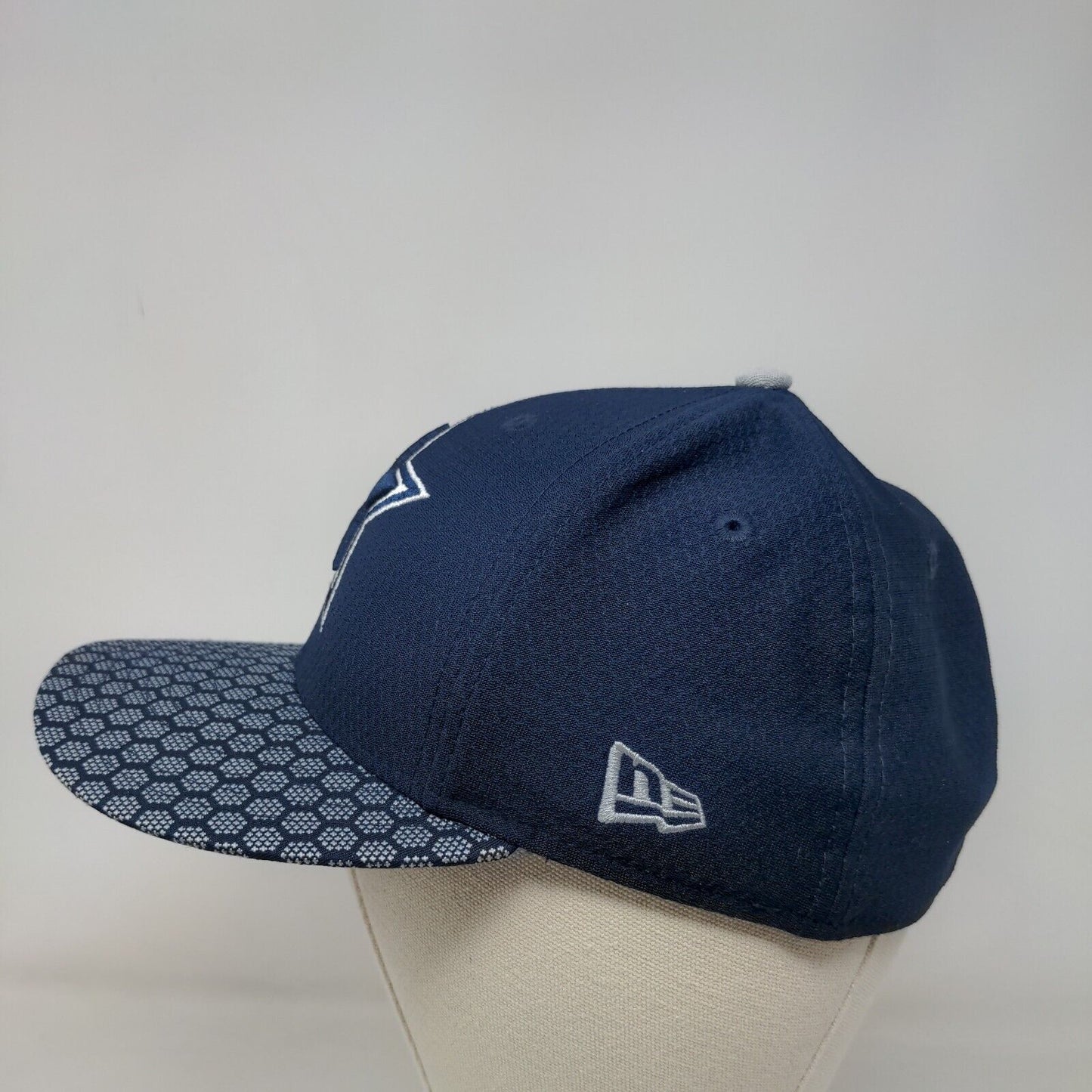 New Era Men's Fitted Hat Blue 7 Embroidered Dallas Cowboys Logo 59Fifty