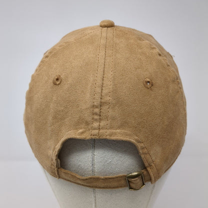 Unbranded Slideback Hat Brown One Size Solid 6 Panel Vent Holes Blank