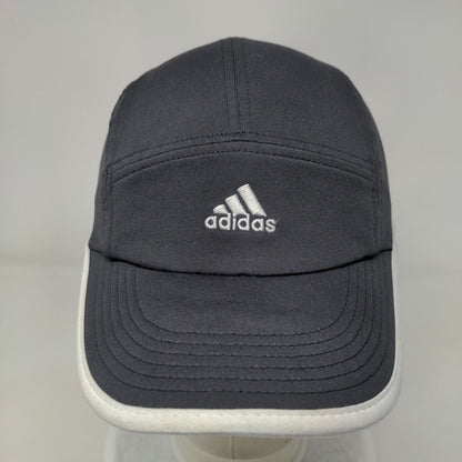 Adidas Climalite Fitted Hat Black OSFA Embroidered 3 Stripes Running