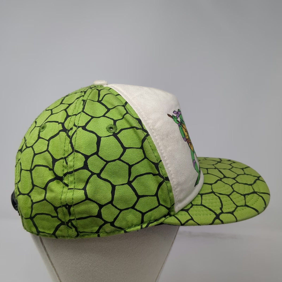Teenage Mutant Ninja Turtles 5 Panel Green One Size Shell Print Snapback Hat