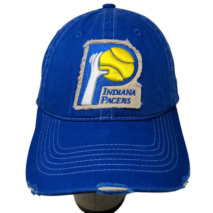 Home Court Men's Strapback Hat Blue OSFM Embroidered Indiana Pacers Logo