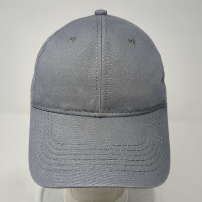 George Strapback Hat Gray One Size Adjustable 6 Panel Solid Blank