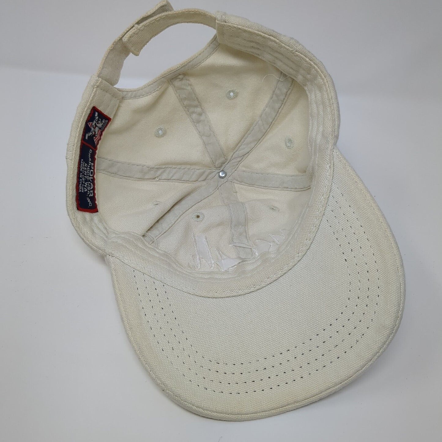 McCall Idaho Strapback Hat Cream One Size Adjustable Embroidered Polar