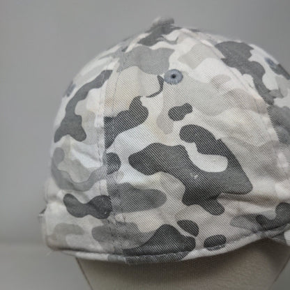 PUMA Slideback Hat Gray Camouflage One Size Adjustable Embroidered Cotton