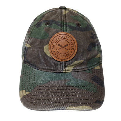 Mountain River Outfitters Strapback Hat Camouflage OS Adjustable Patch Legacy