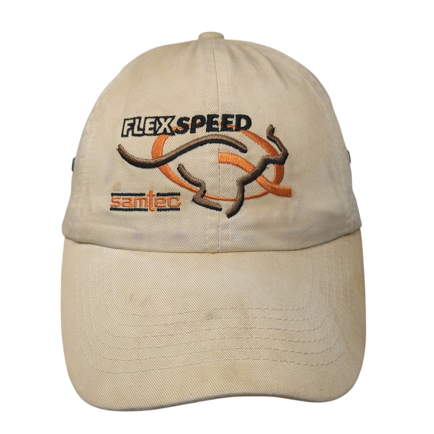 Flex Speed Samtec Slideback Hat Beige One Size Adjustable Sportsman