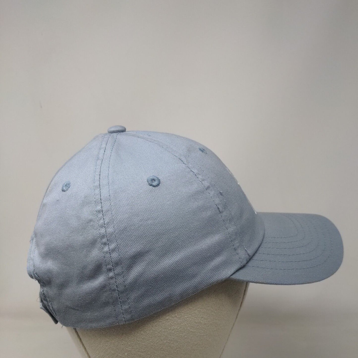 Summer Vibes Strapback Hat Blue OSFM Solid Embroidered Vent Holes