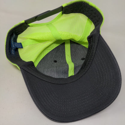 Port Authority Men's Snapback Mesh Back Hat Gray Green Black 100% Cotton