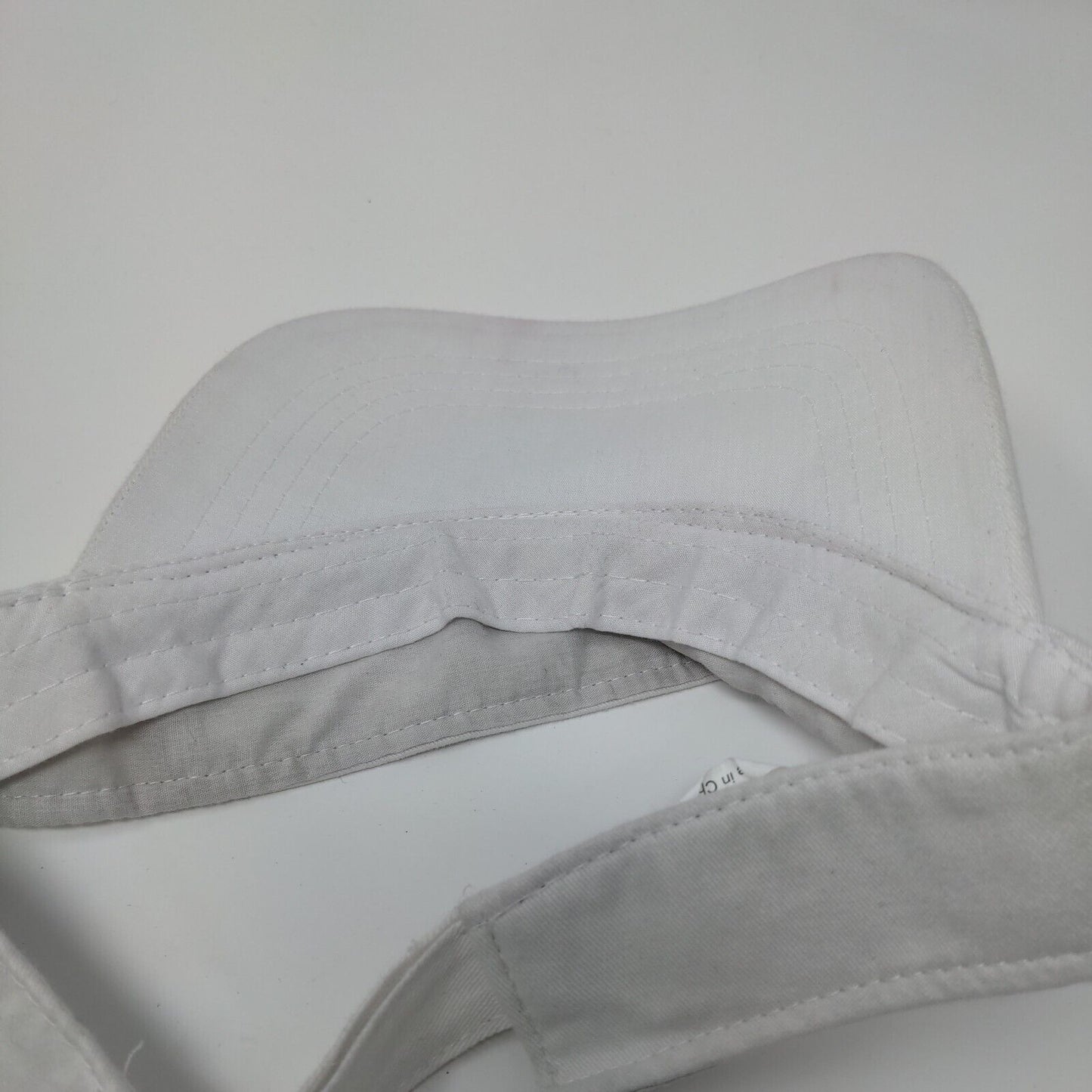 Unbranded Strapback Sun Visor Hat White OSFM Adjustable Solid Blank