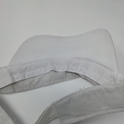 Unbranded Strapback Sun Visor Hat White OSFM Adjustable Solid Blank