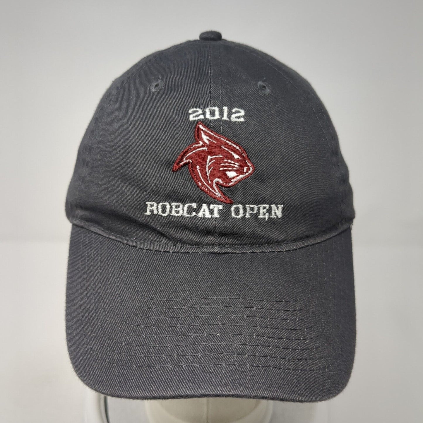 2012 Bobcat Open Slideback Hat Gray One Size Adjustable Otto 6 Panel