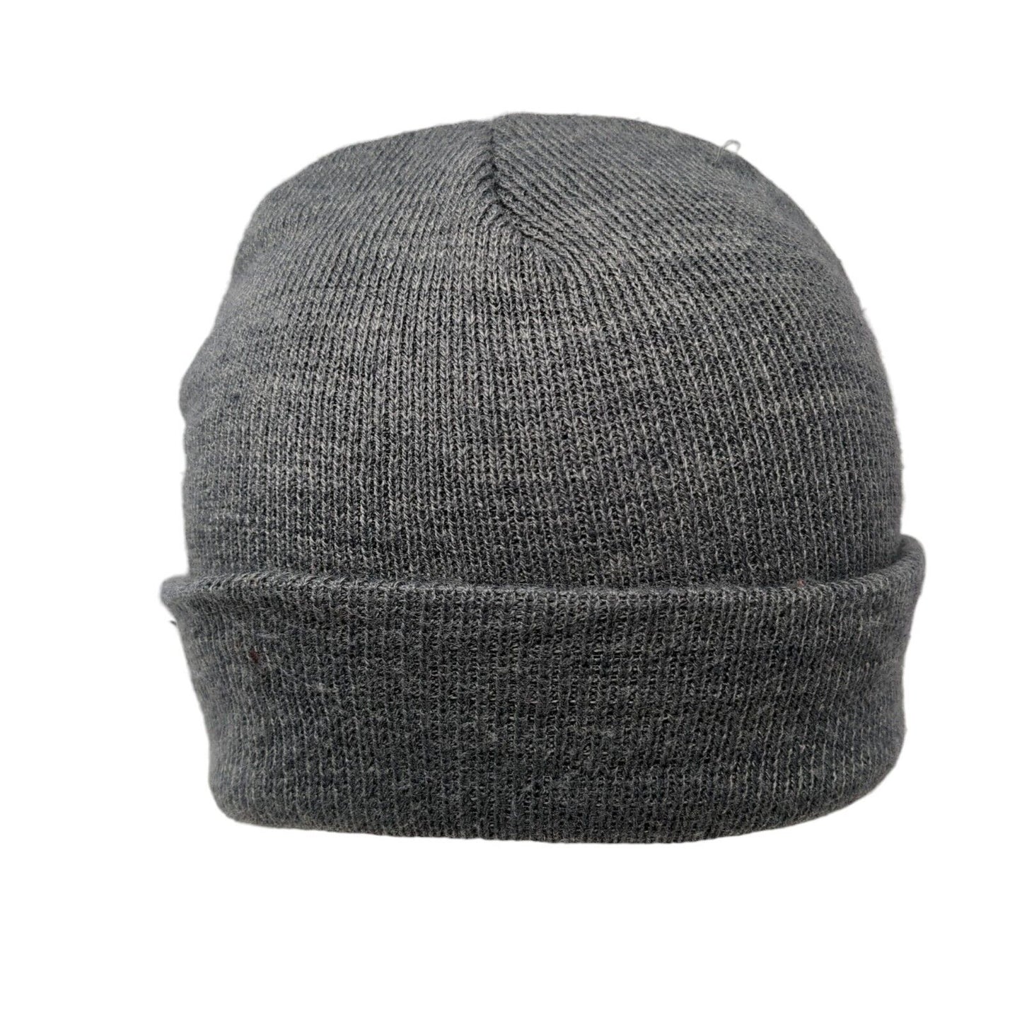 George Knit Beanie Hat Gray One Size Stretch Solid Blank Outdoor