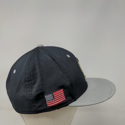 The Game Pro Fitted Hat Black Size M Embroidered O Lion Logo