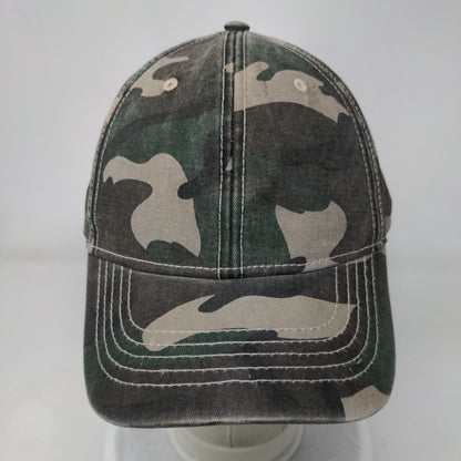 Unbranded Slideback Hat Fatigue Camo OSFM Adjustable 6 Panel Blank