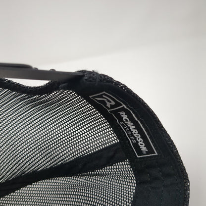 28 Precision Design & Trim Snapback Trucker Hat Black OS Mesh Back Richardson