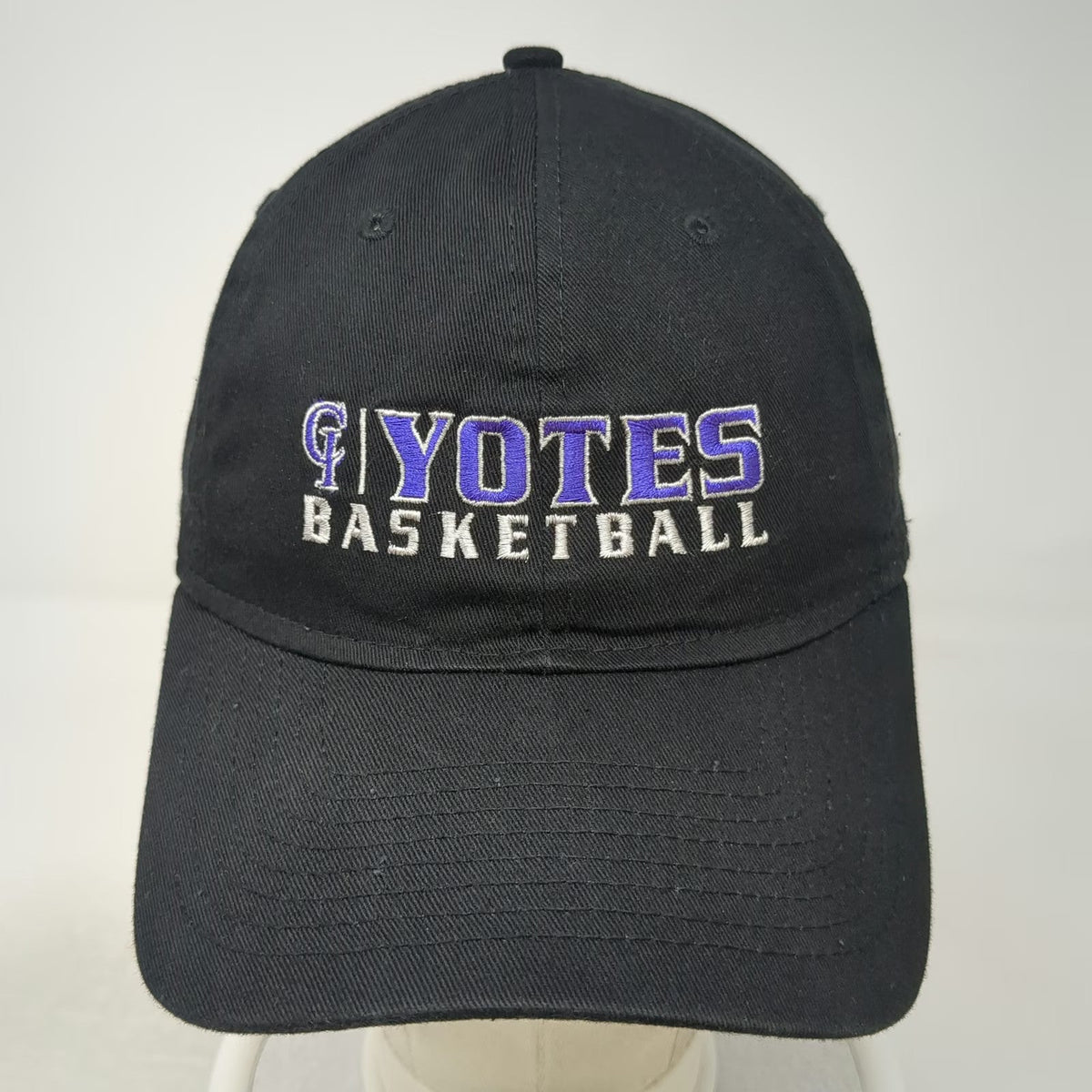 New Era Baseball Cap Black OSFM Hat College of Idaho Yotes Basketball Adjustable