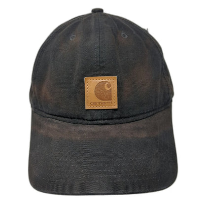 Carhartt Baseball Cap Black One Size Canvas Logo Patch Workwear Strapback Hat