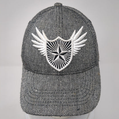 Pugs Strapback Hat Multi One Size Adjustable Herringbone Star Logo