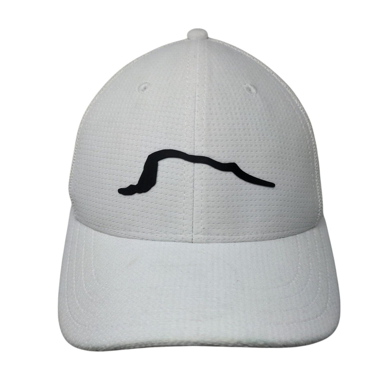Jug Mountain Ranch Fitted Mesh Back Trucker Hat White S/M Pukka