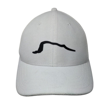Jug Mountain Ranch Fitted Mesh Back Trucker Hat White S/M Pukka