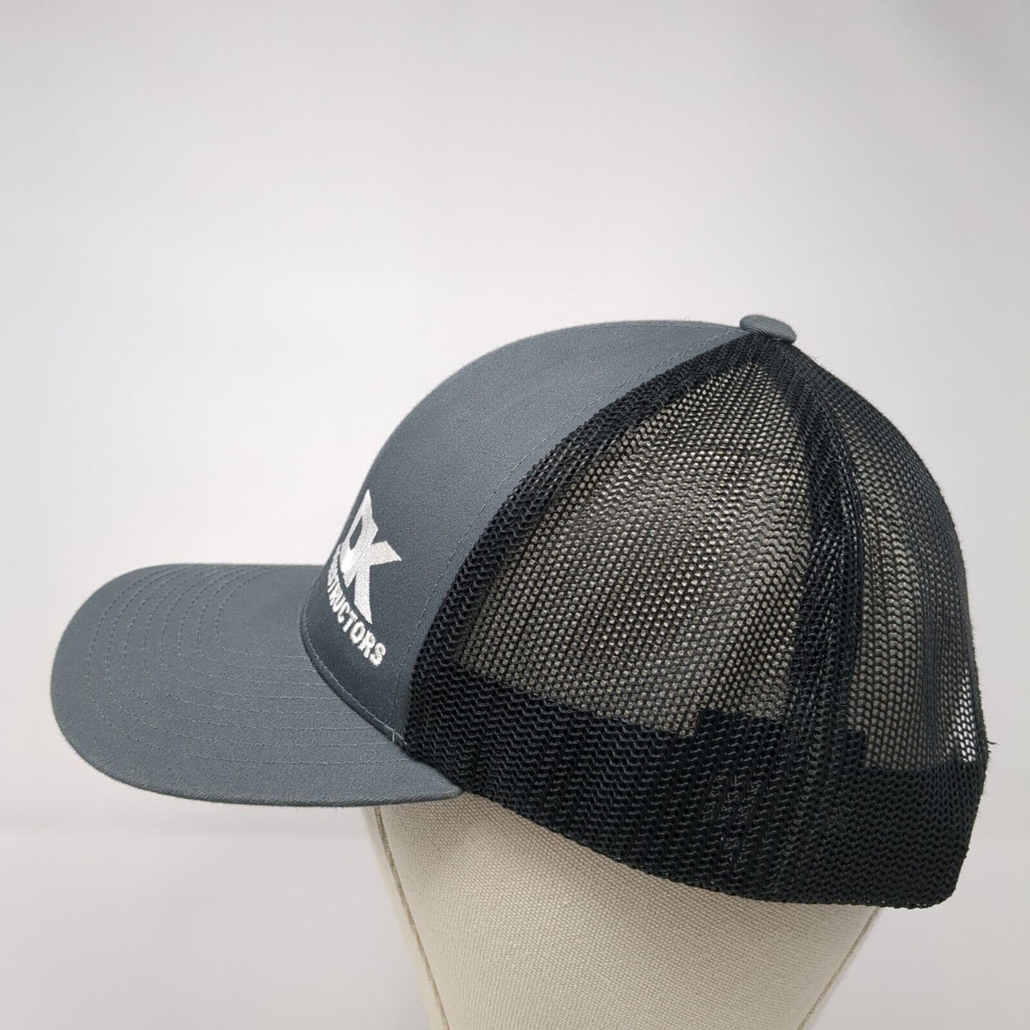 DK Constructors Snapback Mesh Back Trucker Hat Gray One Size Outdoor