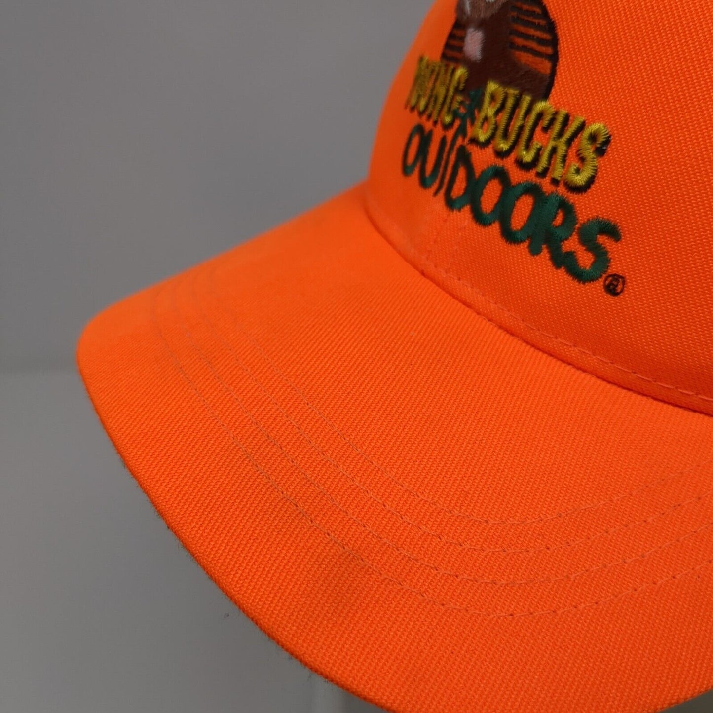 Young Bucks Outdoors Snapback Hat Youth Orange Adjustable Buckmasters