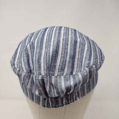 Unbranded Fitted Conductor's Cap Multicolor OSFA Stretch Striped Lightweight