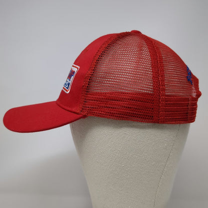 Bubba Gump Shrimp Co Trucker Hat Red One Size Forrest Movie Mesh Snapback Logo