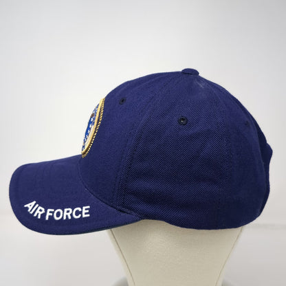 Rapid Dominance Baseball Cap Blue One Size US Air Force Emblem Logo Military Hat