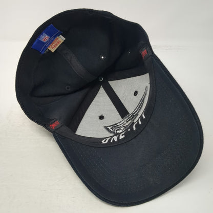 New England Patriots NFL Reebok Cap Black Gray One Size Stretch Fit Graphic Hat