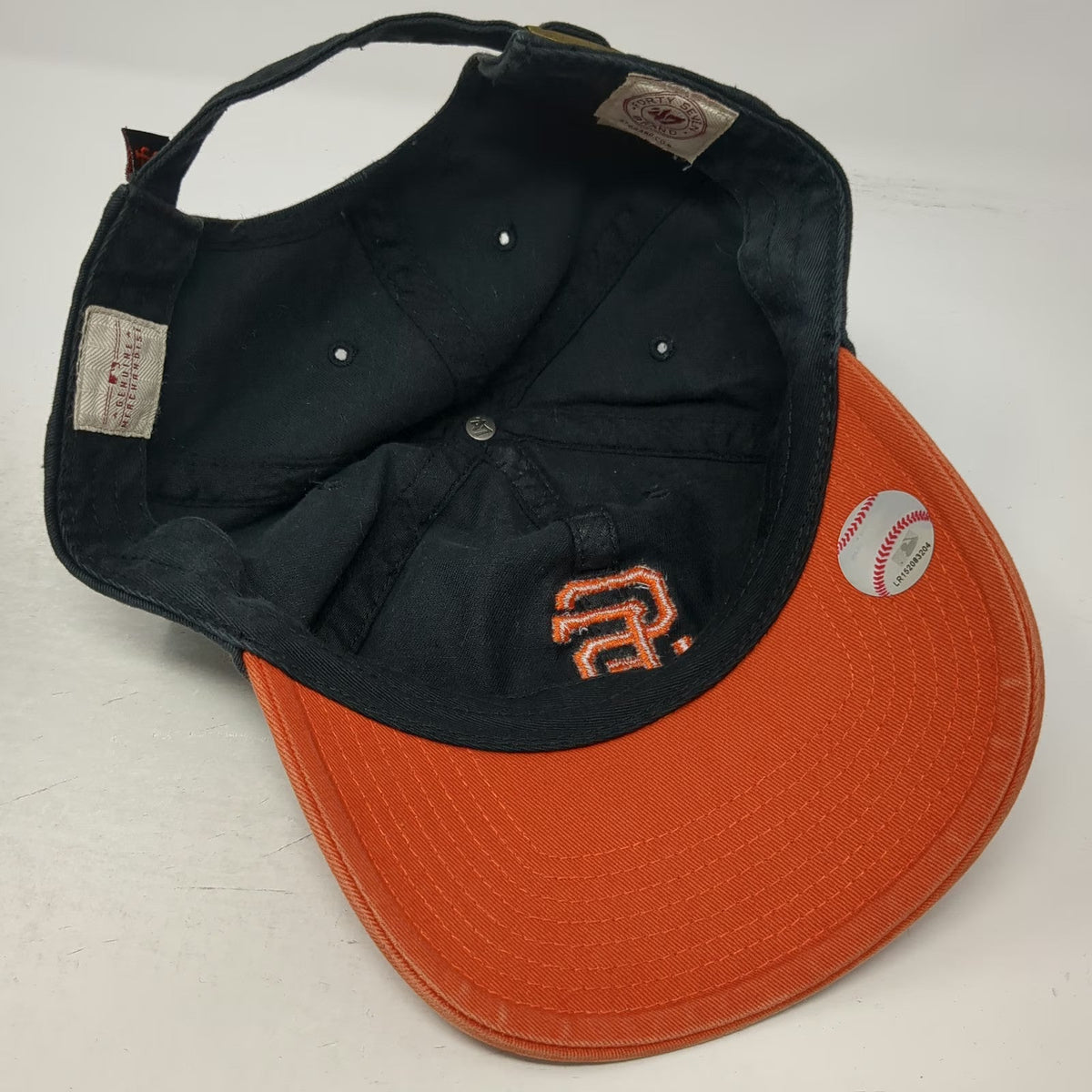 '47 MLB San Francisco Giants Baseball Cap Black Orange One Size Adjustable Hat