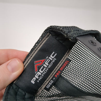 Buffalo Effect Snapback Mesh Back Trucker Hat Black One Size Solid